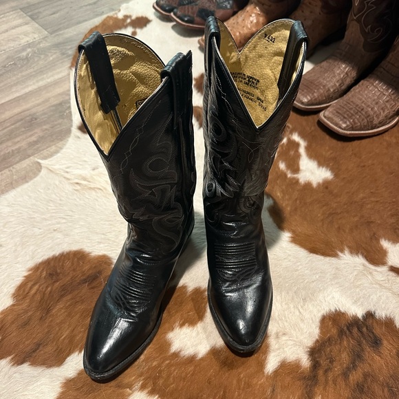 Dan post black leather boots - Picture 6 of 6